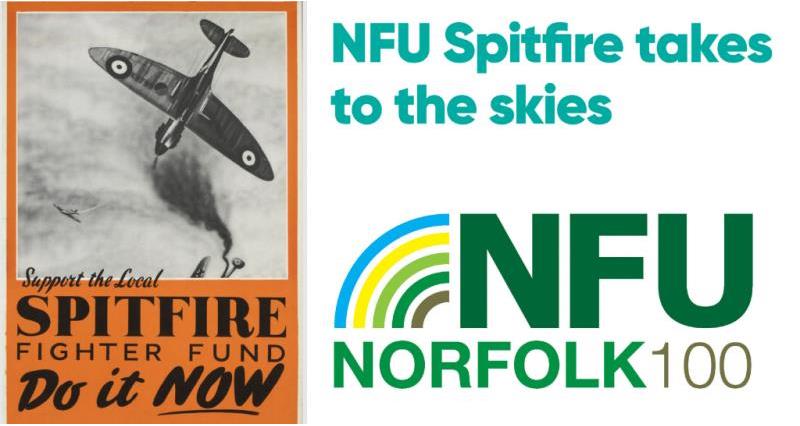 Norfolk 100 - NFU spitfire takes to the skies_58607