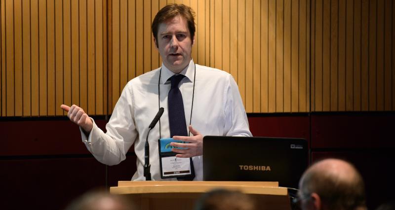 Phil Bicknell speaking at a previous NFU conference