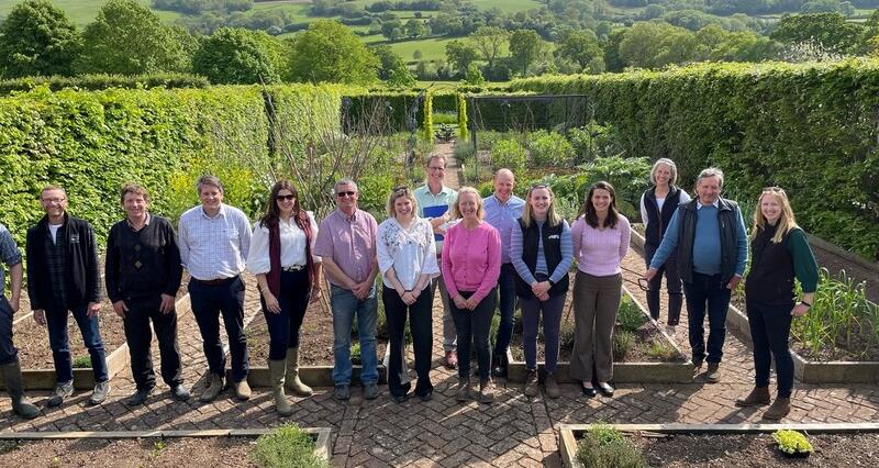 An image of the NFU Organics Forum and the Food Business Unit at a visit to Yeo Valley Headquarters in Somerset.