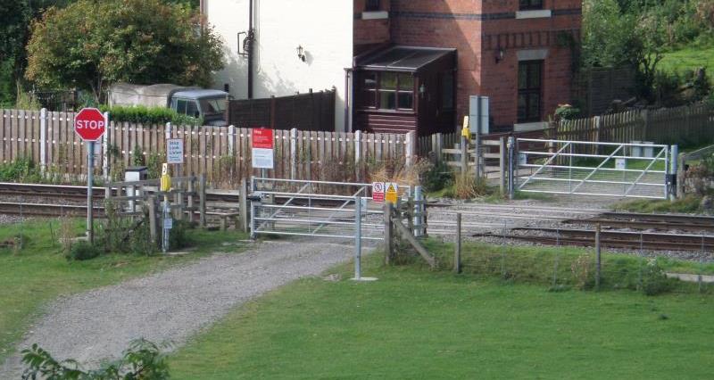 Image ofa level crossing on farm