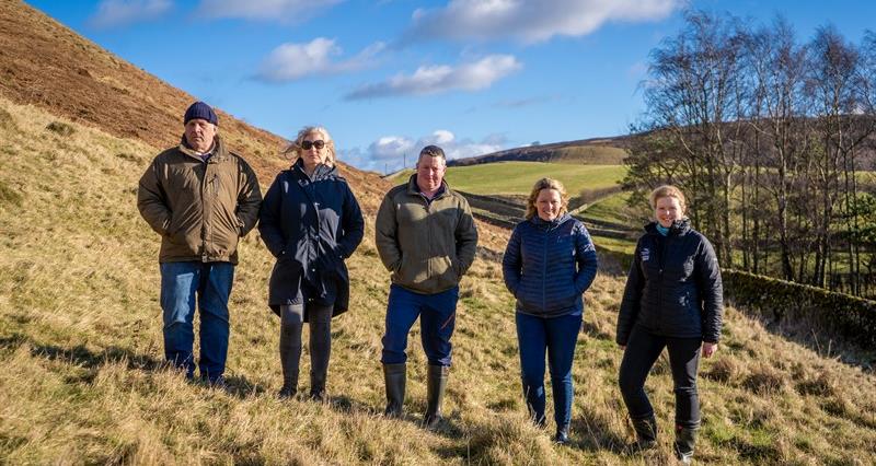 Graham Dixon of Alwinton Farm, along with other neighbouring farmers