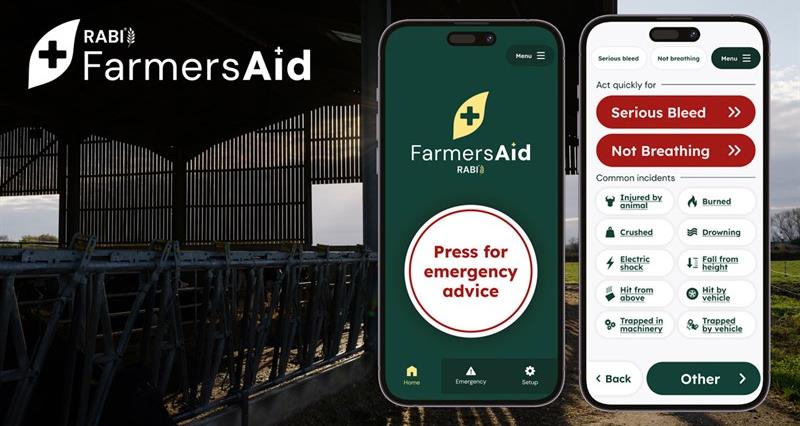 Examples of the FarmersAid app on a phone