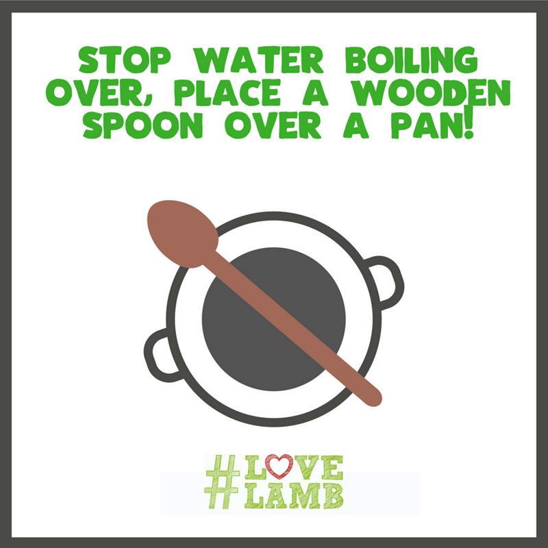 Lamb cooking tips - stop water over boiling_68282