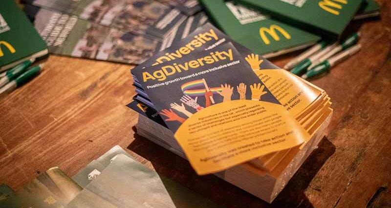 AgDiversity course promotional leaflets in a pile