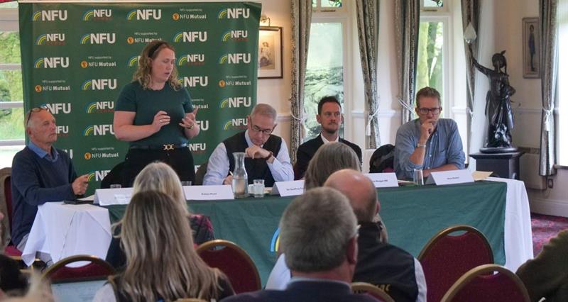 NFU Vice-president Robyn Munt speaking during the Dartmoor Forum
