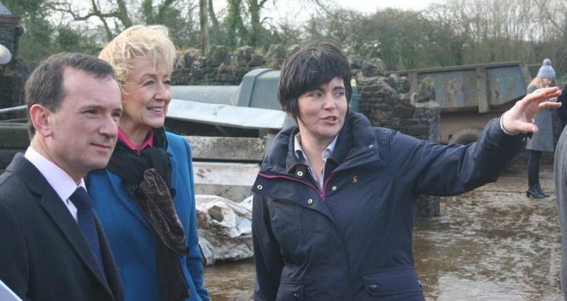Andrea Leadsom visit to NFU Cymru farm_40867