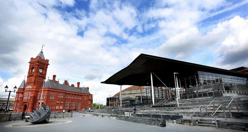 Picture of the Senedd in Cardiff Bay