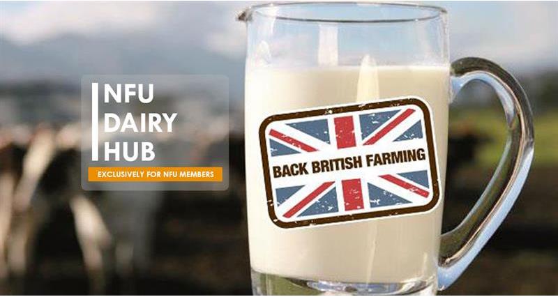 A picture of a glass of milk with the Back British Farming logo on the side of the glass. 
