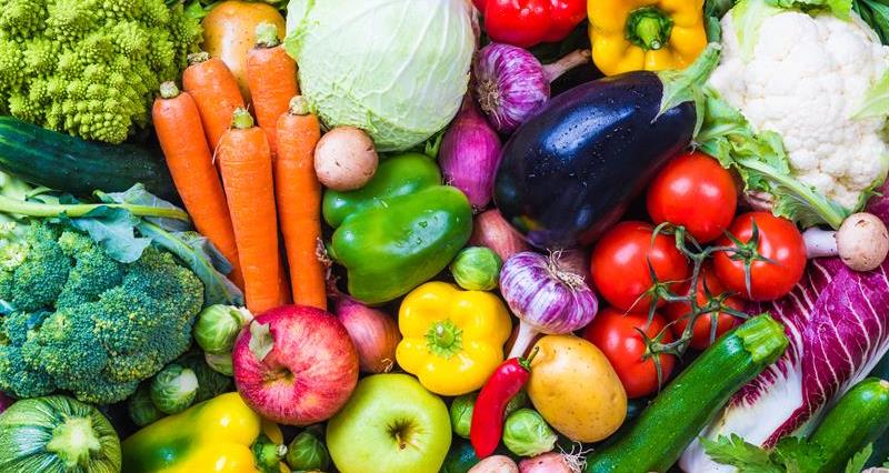 An image showing fresh fruit and vegetables 