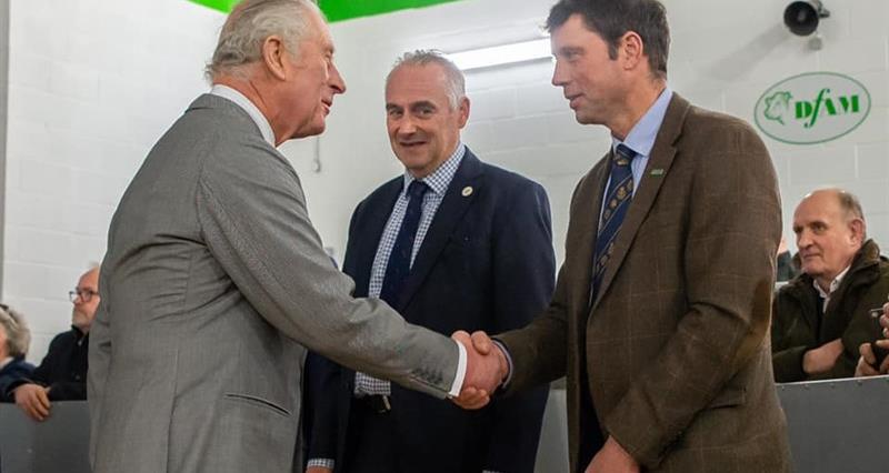 Richard Findlay meeting His Royal Highness the Prince of Wales