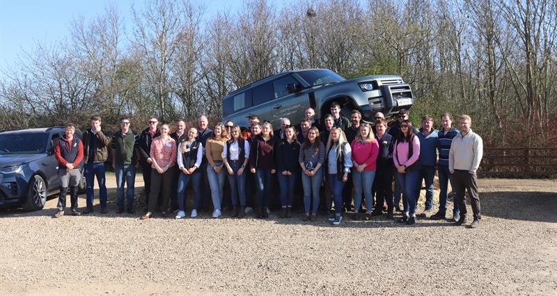 NFU Midlands younger members at Land Rover Experience 