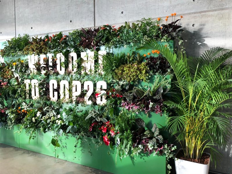 Floral design at COP26 in Glasgow