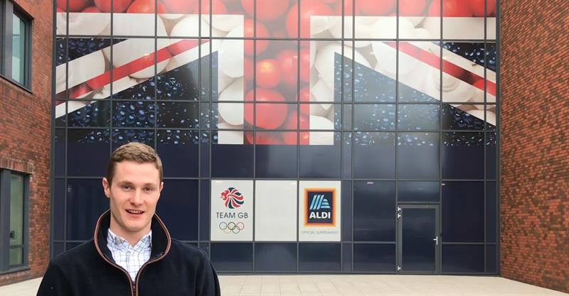 Poultry Industry Programme participant Karl Hodgson standing outside Aldi