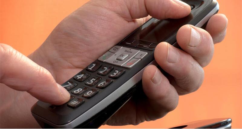 Hands free landline phone