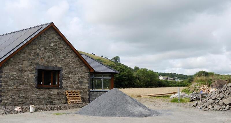 Rural house under construction