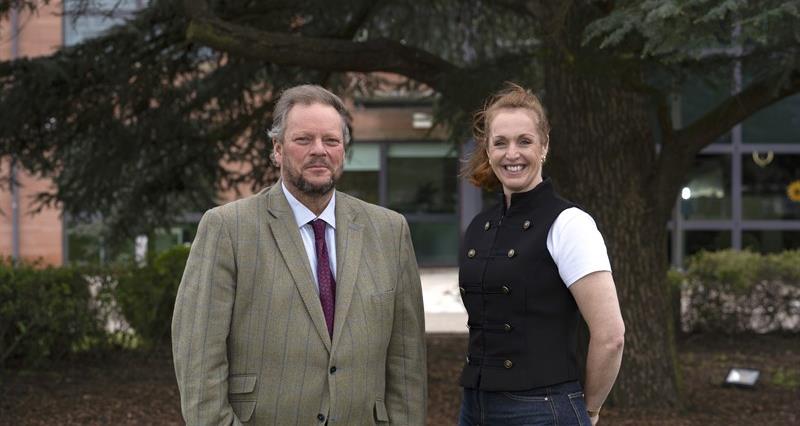 NFU Livestock Board Chair David Barton and Vice-chair Clare Wise
