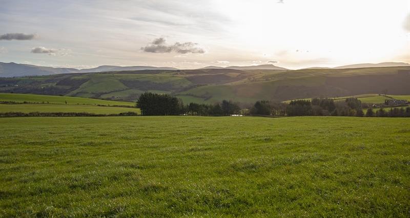 A farm landscape around Cantref, Brecon, Walesld