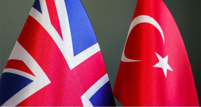 UK and Turkey flags 