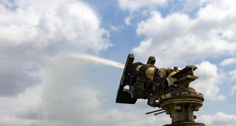 An image of a water pump shooting water into the sky