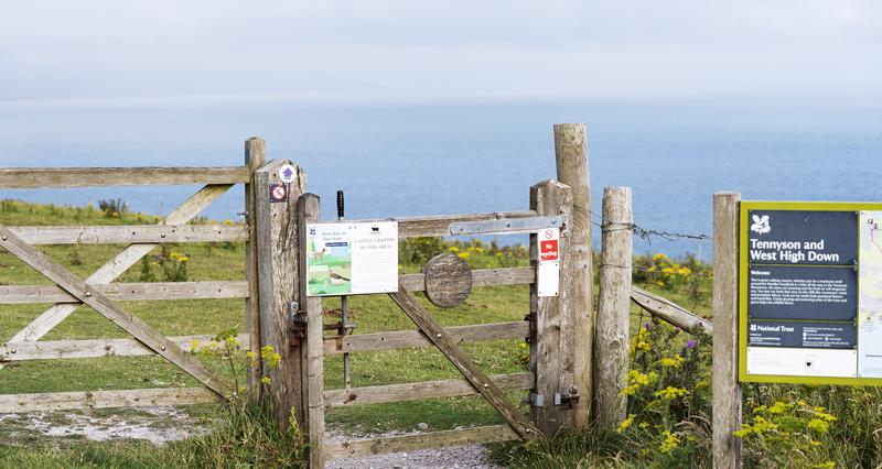 Farm gate on the Isle of Wight