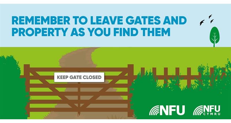 Countryside Code gates and property NFU Twitter infographic