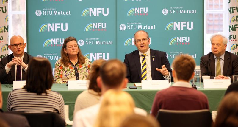 George Dunn, Victoria Vyvyan, Tom Bradshaw and Jeremy Moody in a press conference