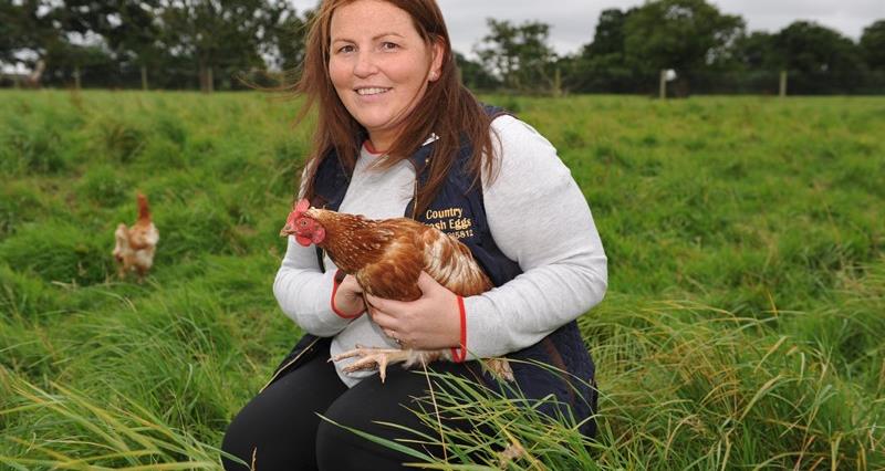 Owner of Country Fresh Eggs Victoria Shervington-Jones