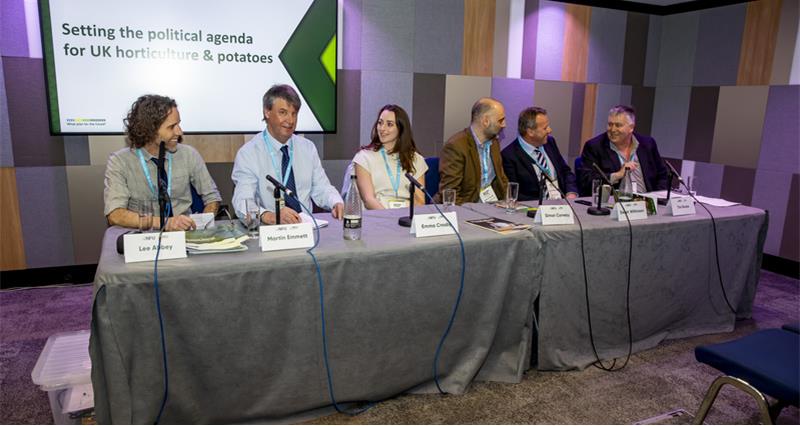 An image of the panel at the horticulture commodity session at NFU Conference 2024.