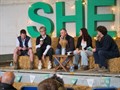 The panel at ShedTalks in Wiltshire