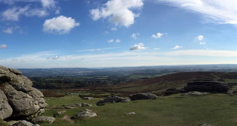 A view across Dartmoor from Haytor