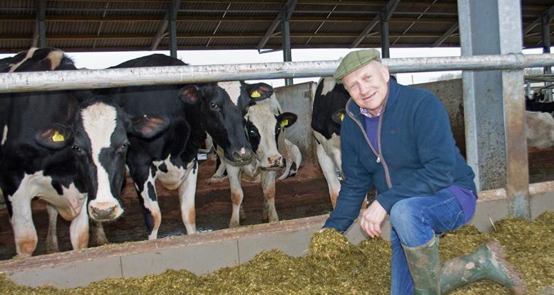 David Brookes on farm at Lower Loxley