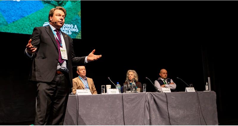 An image of the panel during the combinable crops session at NFU Conference 2023