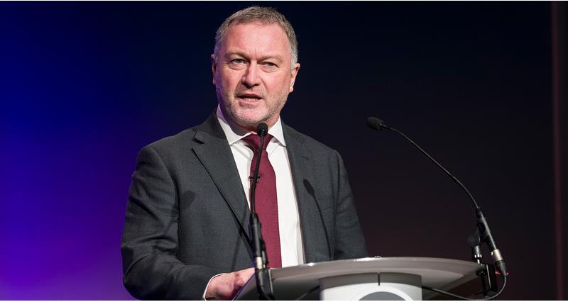 Steve Reed speaking at the 2025 Oxford Farming Conference
