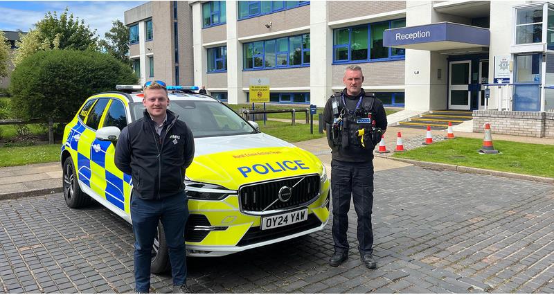 Rory Kerr with PC James Lee