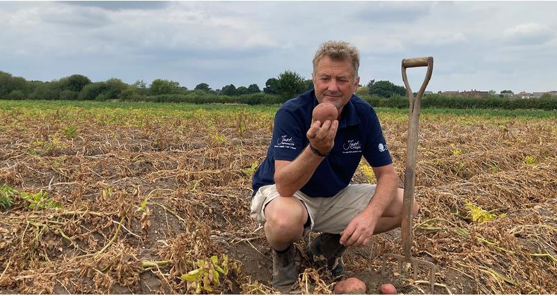 Anthony Froggatt on his potato farm