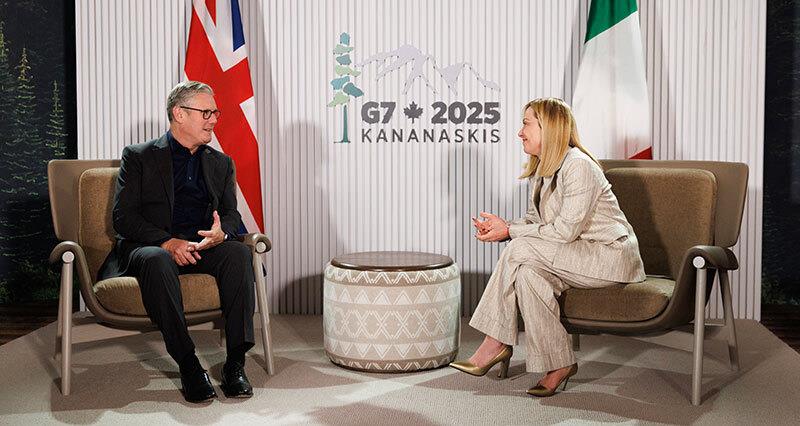 Prime Minister Keir Starmer meets Italian Prime Minister Giorgia Meloni