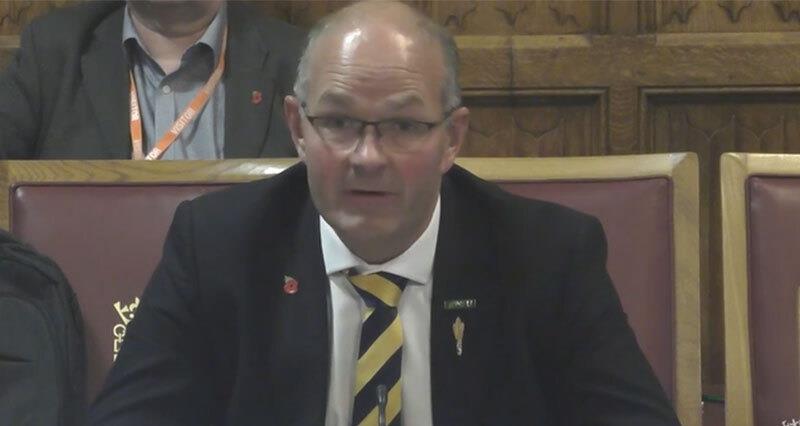 Tom Bradshaw gives evidence to House of Lords