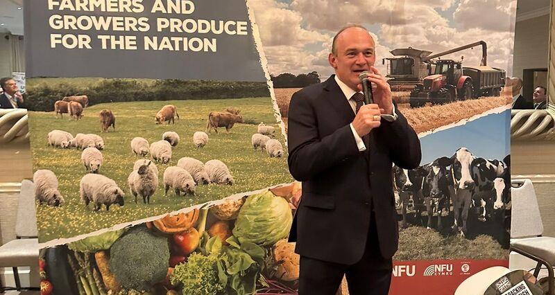 An image of Sir Ed Davey at the NFU's Liberal Democrat 2023 Party Conference fringe event.