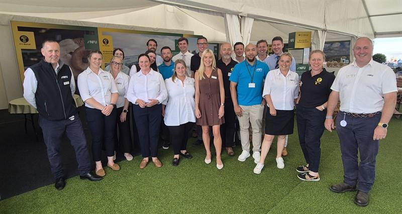 NFU North, NFU Mutual and NFU Energy staff on stand at the Great Yorkshire Show 2026