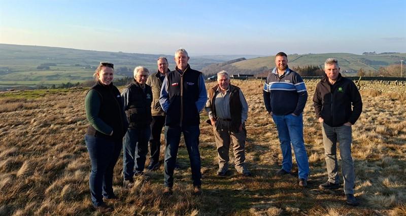 NFU Vice-president Robyn Munt with Northumberland members on her North tour