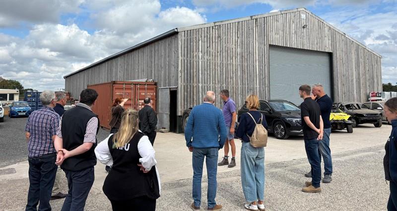 Members visit Cheshire farm for livestock meeting and bluetongue update