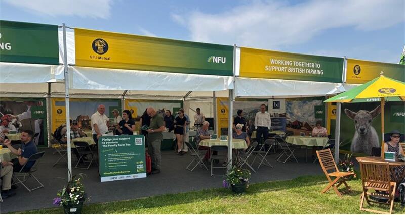 A photo of the NFU stand at the Cheshire Show 2025