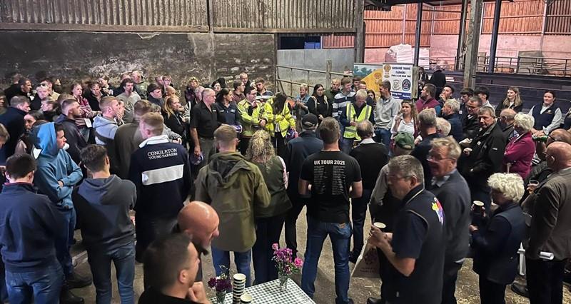 Attendees at the Cheshire farm safety event