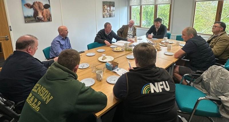Members in discussion with Tim Farron MP 