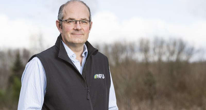NFU President Tom Bradshaw pictured outdoors