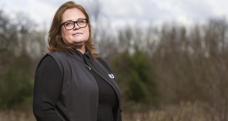 A photo of NFU Vice President Rachel Hallos
