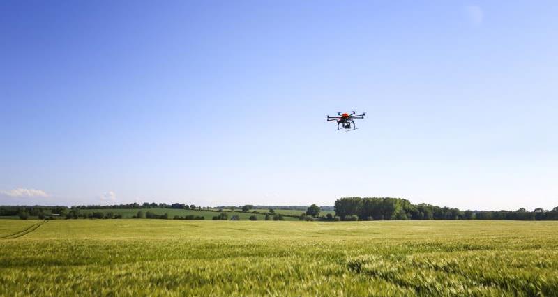 Drone over farmland_20075