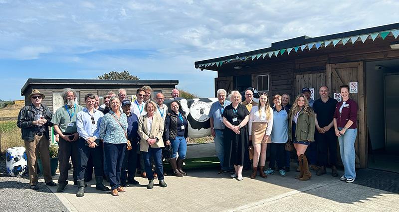 NFU members and Durham county councillors at Ox Close Farm