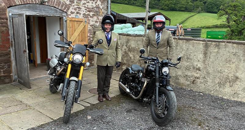 NFU Dairy Board Vice-chair and son take part in charity motorbike ride