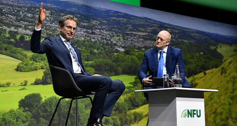 Harry Smit and Paul Williams speaking at NFU Conference